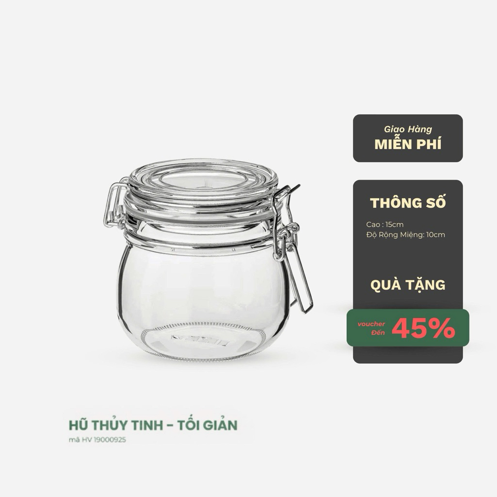 HŨ THUỶ TINH - HŨ BÁNH QUY - HOME HÙNG VẺ