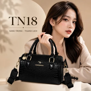 TN18 - Túi Xách Nữ Da PU Vân Cá Sấu Cao Cấp, Túi Đeo Chéo Xách Tay Sang Trọng, Túi Công Sở Thời Trang Thanh Lịch