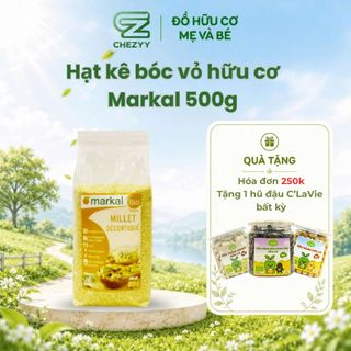 Hạt kê hữu cơ đã bóc vỏ Markal 500g dùng nấu súp, salad, trộn cùng cơm