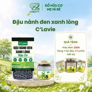 Đậu nành đen xanh lòng hữu cơ C'Lavie không biến đổi gen