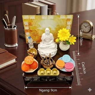 Bàn Thờ MiNi Mẹ Quan Âm - Phật A Di Đà 3D Cao Cấp VIP