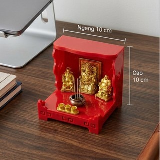 Khánh Thờ Mica mini mẫu 2025 Thần Tài Thổ Địa Mini