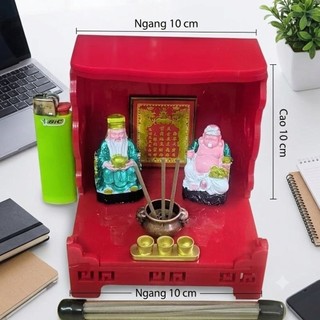 Khánh Thờ Mica mini mẫu 2025 Thần Tài Thổ Địa Mini