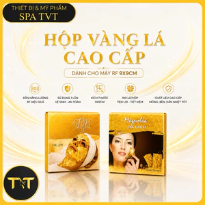 Vàng Lá DSB & Magnolia 24K 100 Lá 9x9cm Dùng Máy RF, Vàng Lá Spa Nâng Cơ Trẻ Hóa Da