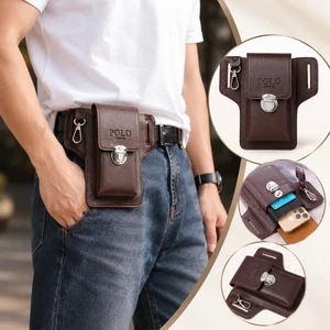 Túi Đeo Thắt Lưng Nam TN22 Da PU Cao Cấp, Bao Đựng Điện Thoại Đa Năng Chống Nước, Túi Đeo Hông Mini Đựng Ví Chìa Khóa