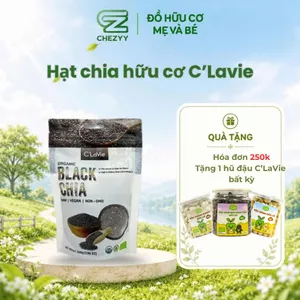 Hạt chia hữu cơ C'LaVie dinh dưỡng cao, dễ tiêu hóa, túi zip 200g dễ bảo quản