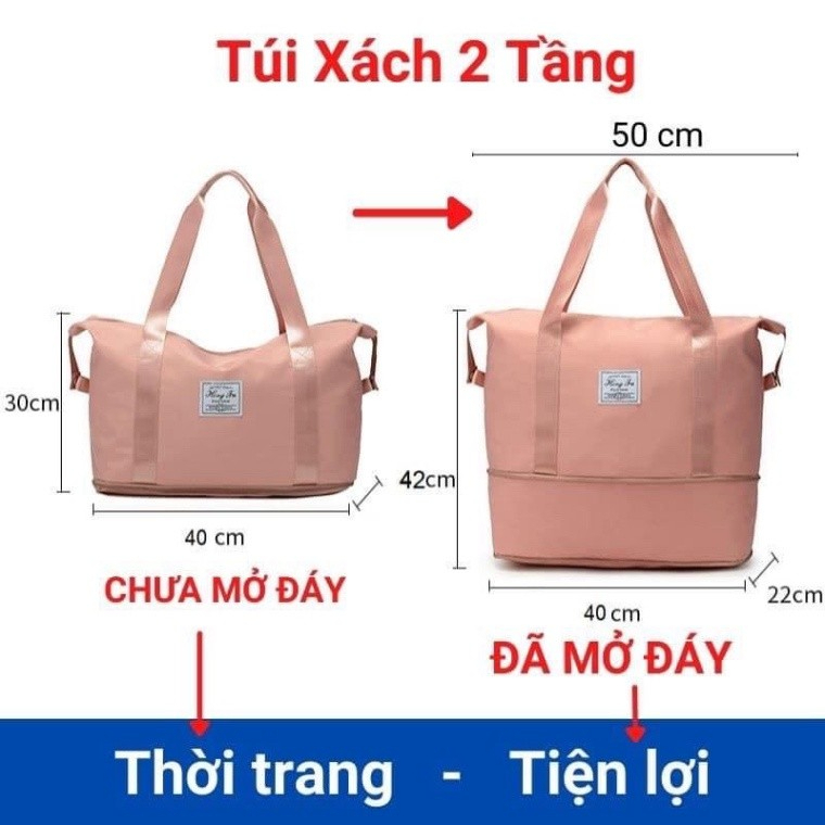 Túi Xách Du Lịch Cỡ Lớn 2 Tầng Túi Du Lịch Đa Năng  Đựng Quần Áo Mỹ Phẩm