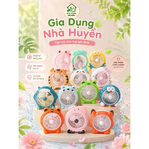 Quạt điện hình thú dễ thương ⚡️FREESHIP⚡️quạt mini để bàn hình thú cắm điện cao cấp