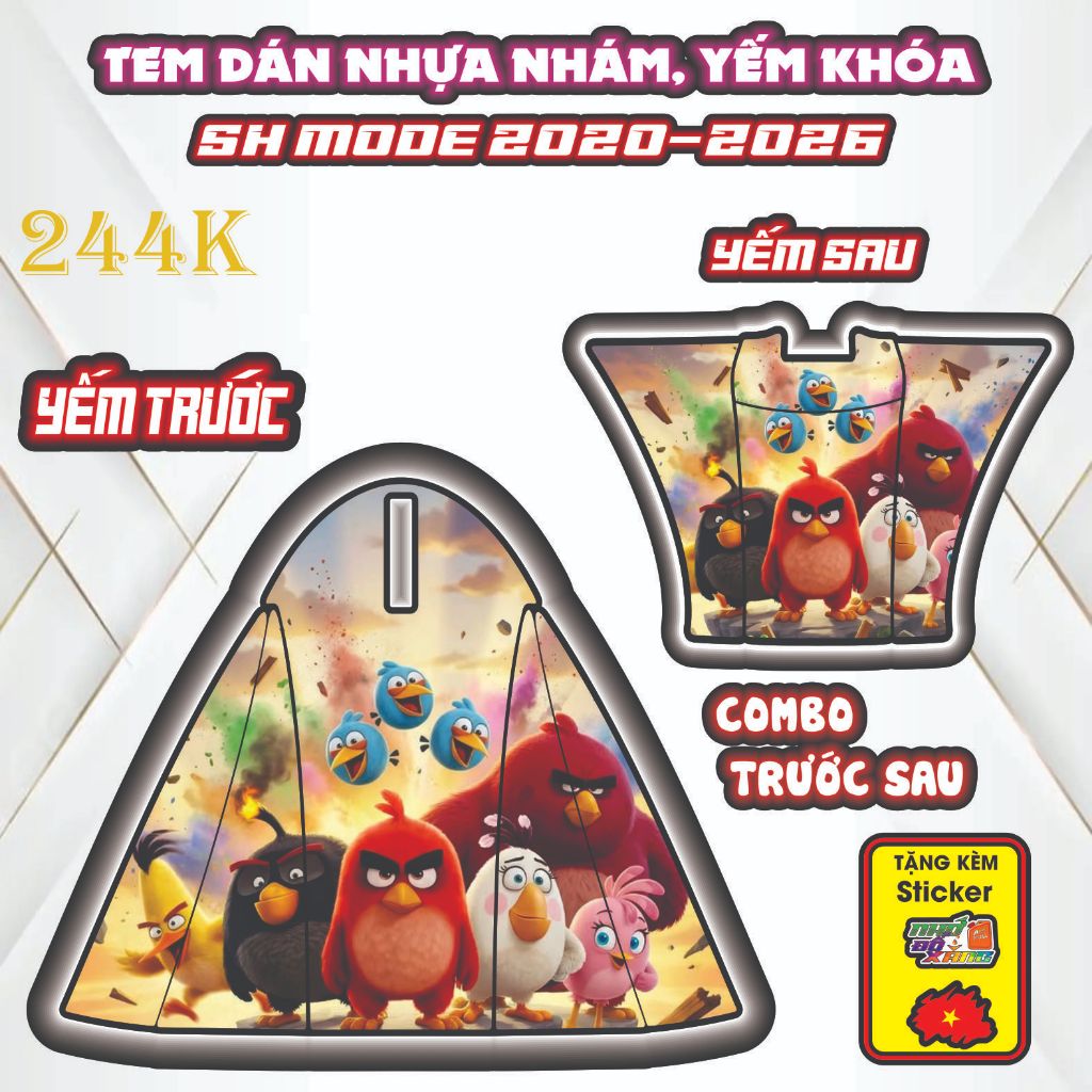 Tem dán yếm nhựa nhám SH MODE (2020 - 2026) - Miếng dán decal bảo vệ chống trầy nhựa nhám cao cấp