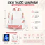 Balo Nữ 3 Trong 1 Chống Nước Cao Cấp, Balo Đeo Vai Đeo Lưng Xách Tay Đa Năng, Túi Đi Học Đi Làm Thời Trang TN28