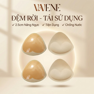 Miếng dán độn ngực VANVENE AD10, miếng lót rời silicon hình tam giác nâng ngực 3cm