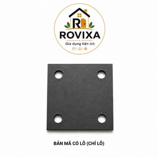 Bản Mã Sắt Vuông Có Lỗ / Không Lỗ Hàn Khung Sắt, Chân Sắt Đủ Kích Cỡ
