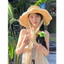Mũ Cói Ren Đi Biển Nữ Cao Cấp, Mũ Vành Rộng Chống Nắng Phong Cách Hàn Quốc