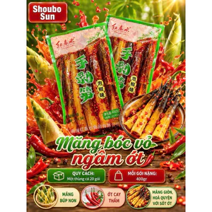 COMBO 10 GÓI Măng ngâm ớt đỏ 400gam