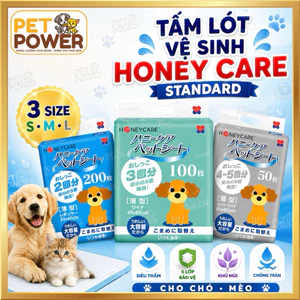 Tấm Lót Vệ Sinh Honey Care Standard Cho Thú Cưng - Siêu Thấm Hút, Hỗ Trợ Huấn Luyện