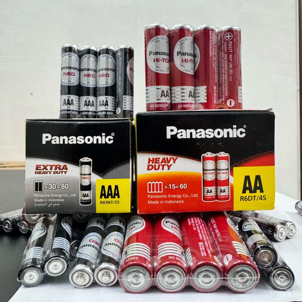 Pin Panasonic AA AAA Heavy Duty 1.5V Chính Hãng Indonesia - Pin Tiểu Pin Đũa Cho Remote, Đồng Hồ, Đồ Chơi, MICRO,…