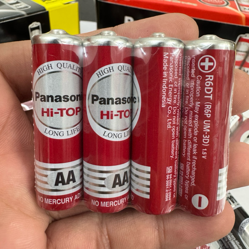 Pin Panasonic AA AAA Heavy Duty 1.5V Chính Hãng Indonesia - Pin Tiểu Pin Đũa Cho Remote, Đồng Hồ, Đồ Chơi, MICRO,…