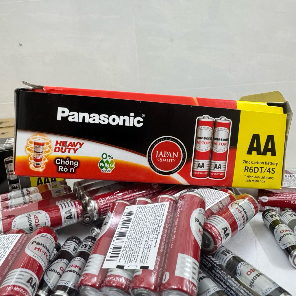 Pin Panasonic AA AAA Heavy Duty 1.5V Chính Hãng Indonesia - Pin Tiểu Pin Đũa Cho Remote, Đồng Hồ, Đồ Chơi, MICRO,…