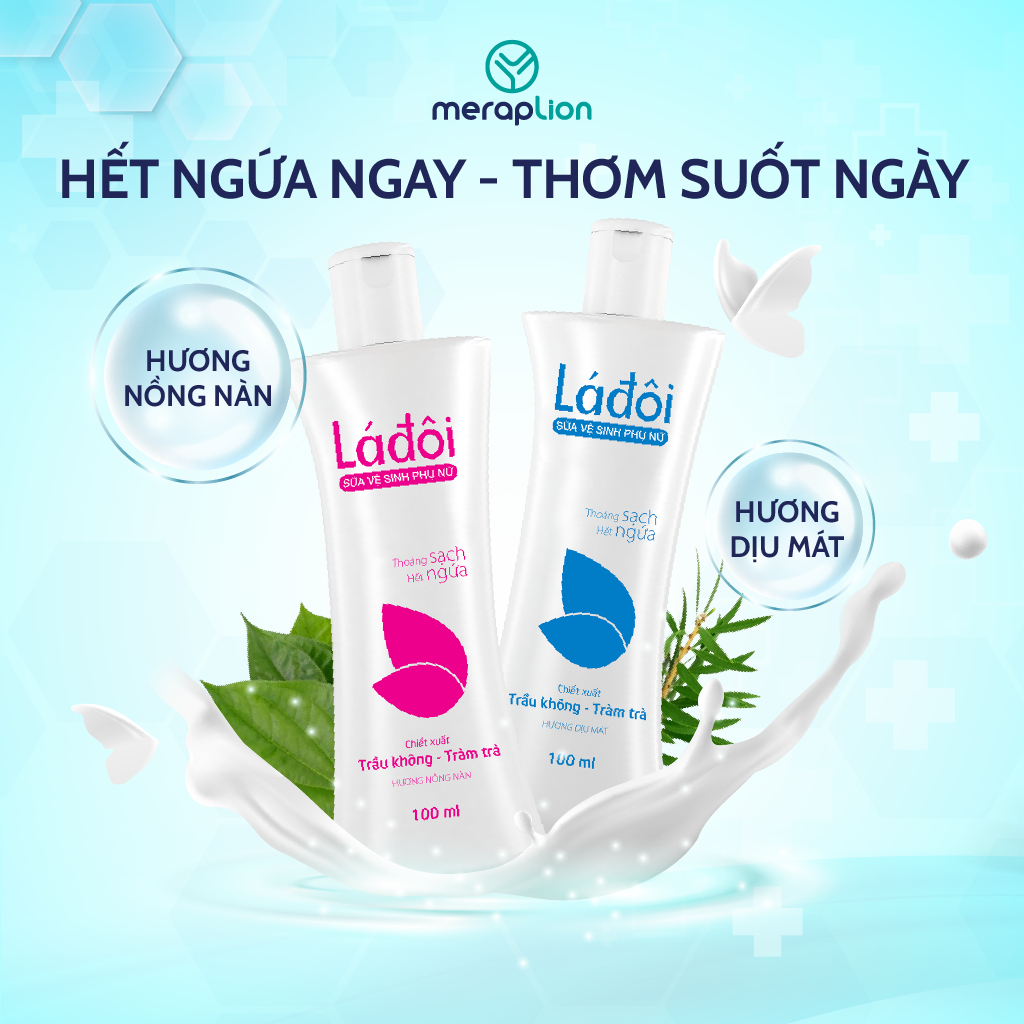 [HÀNG TẶNG KHÔNG BÁN] Dung dịch vệ sinh phụ nữ LÁ ĐÔI 200ml dạng sữa