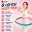 Vòng Lắc Eo 1,5Kg JUSTFIT Lò Xo Bọc Nhựa Mềm, Dụng Cụ Tập Eo Giảm Mỡ Bụng, Eo Thon Tại Nhà