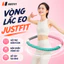 Vòng Lắc Eo 1,5Kg JUSTFIT Lò Xo Bọc Nhựa Mềm, Dụng Cụ Tập Eo Giảm Mỡ Bụng, Eo Thon Tại Nhà