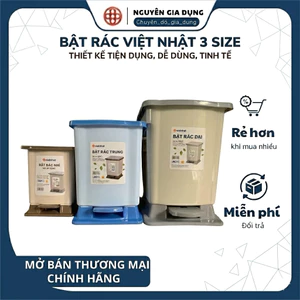 Thùng rác Bật Nắp Việt Nhật 3 size 8040 8041 8042 phù hợp phòng khách , nhà bếp ..