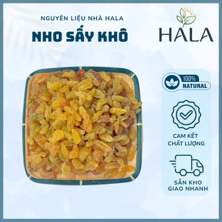 Túi 200g - 500g Nho Sấy Khô Màu Vàng Đẹp, Loại Ngon, Dẻo, Vị Chua Ngọt - HALA
