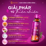 Nước Nấm Đông trùng hạ thảo Hector Collagen Plus hỗ trợ làm mờ thâm nám, bổ sung collagen (1 hộp x 10 chai x 50ml) — ảnh 3