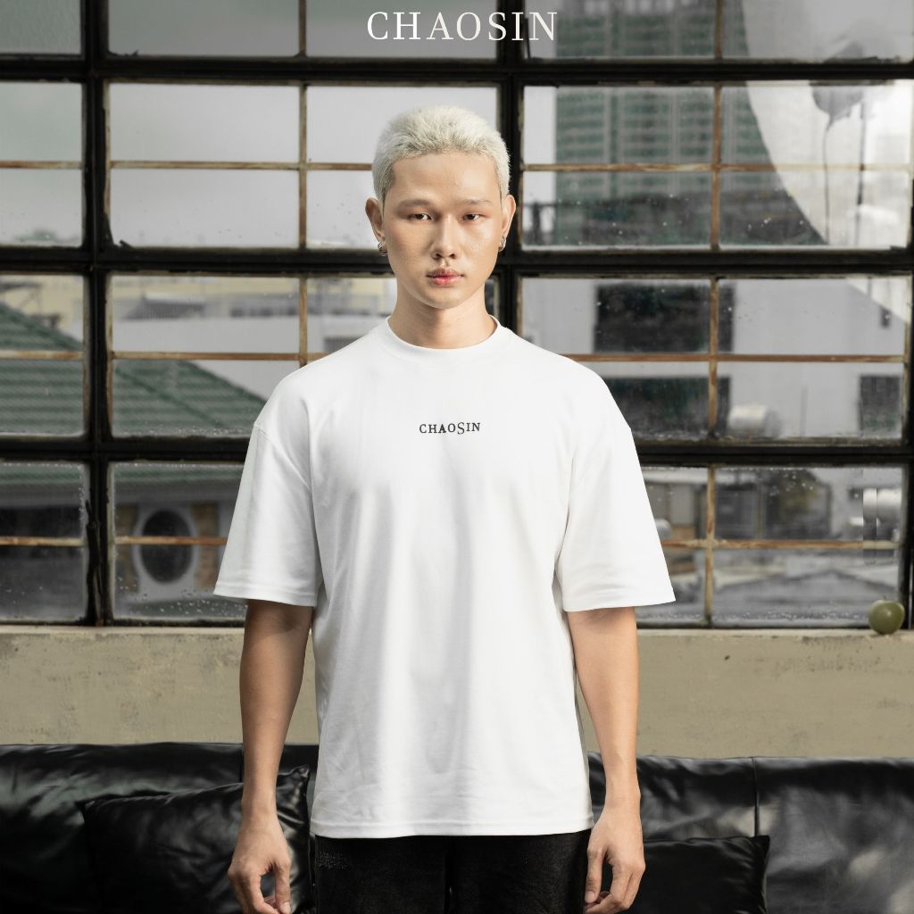 Áo Thun Nam Form Rộng Chaosin Signature Cao Cấp, 100% Cotton Compact Interlock, Form Relaxed Fit
