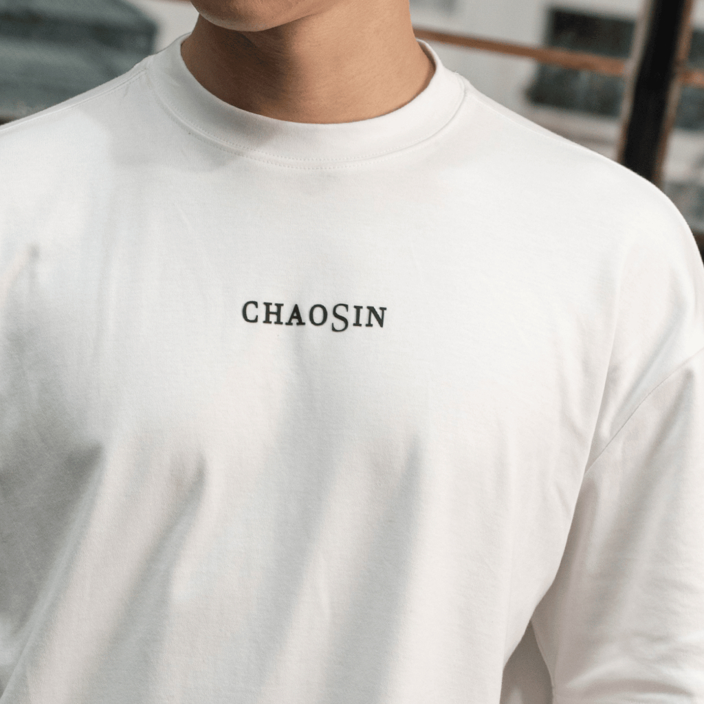 Áo Thun Nam Form Rộng Chaosin Signature Cao Cấp, 100% Cotton Compact Interlock, Form Relaxed Fit