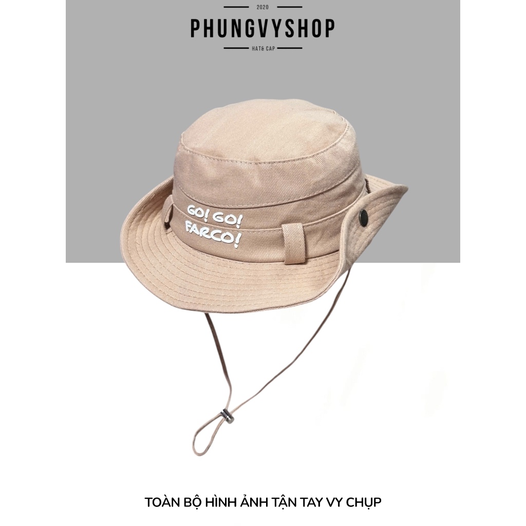 Bé 3-6 tuổi/ Mũ nón bucket tai bèo vành trẻ em gái trai phungvyshop- / Cao Bồi Trung GO /