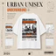 Áo Thun Unisex Oversize Urban Underground Local Brand, Áo Phông Streetwear In Lưng Form Rộng Nam Nữ