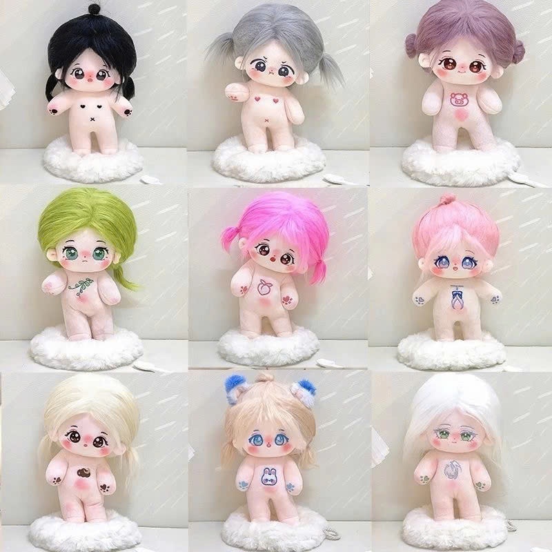 Gấu bông búp bê, đồ chơi trẻ em búp bê nhồi bông, đồ chơi bé gái GUAILA TOYS búp bê doll đáng yêu KHÔNG KÈM QUẦN ÁO