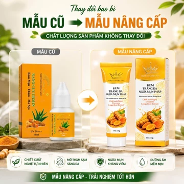 kem nghệ sunface nano curcumin - kem mụn nghệ pháp 10ml - giảm mụn, mờ thâm, liền sẹo, ngừa tái phát hiệu quả