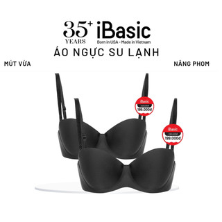 Combo 2 Áo ngực su iBasic có gọng không đường may mút vừa cup ngang phom đúc BRAW098