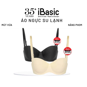 Combo 2 Áo ngực su iBasic có gọng không đường may mút vừa cup ngang phom đúc BRAW098