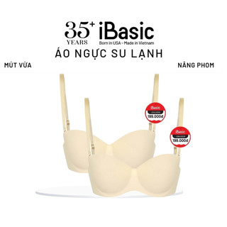 Combo 2 Áo ngực su iBasic có gọng không đường may mút vừa cup ngang phom đúc BRAW098