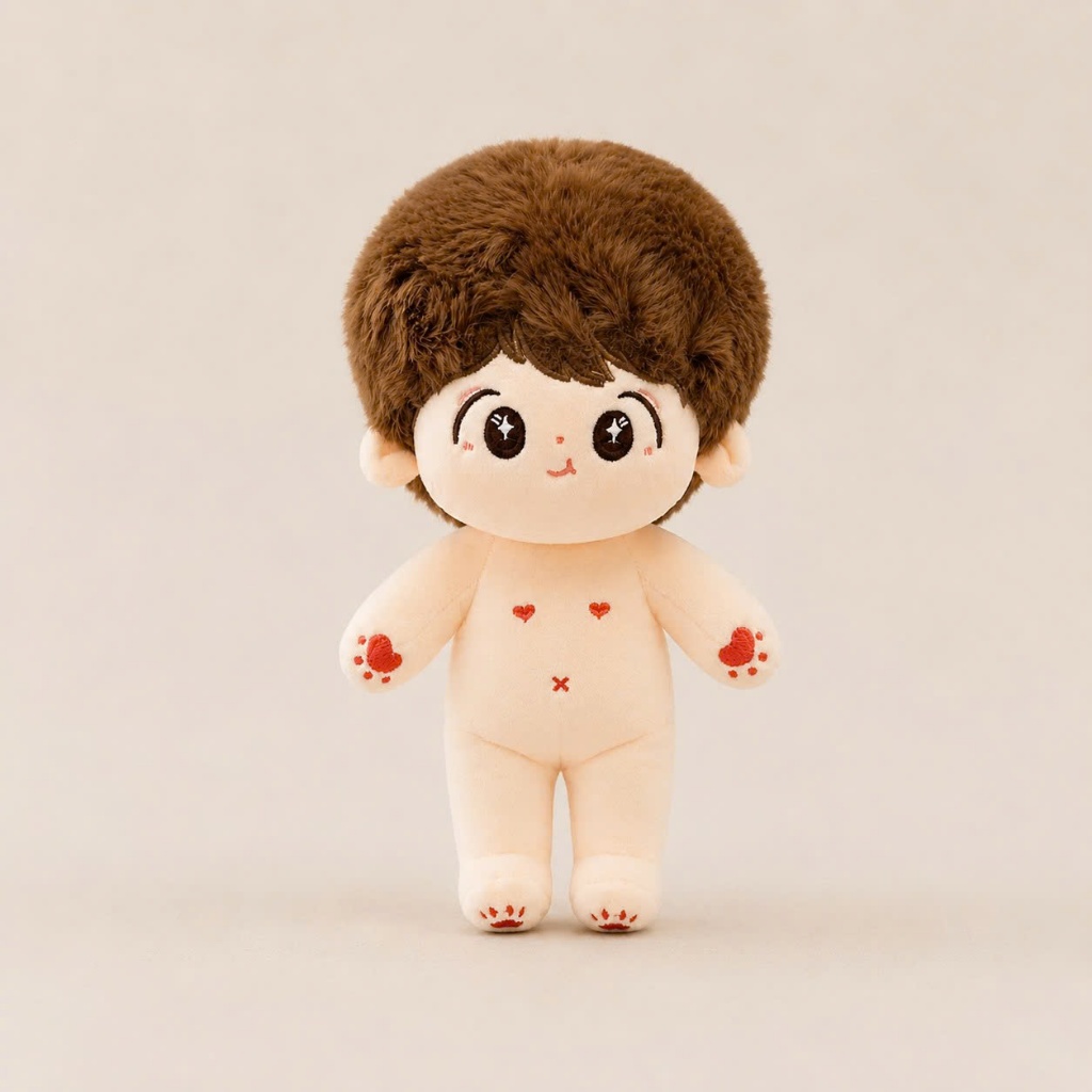 Búp bê bông nam 20cm, gấu bông búp bê nam, đồ chơi bé trai, búp bê nhồi bông GUAILA TOYs 2026 phụ kiện decor, quà tặng