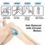 Dụng cụ tẩy lông không đau tiện lợi hàng Trung cao cấp