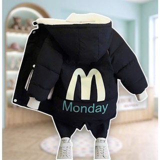 Áo Phao MONDAY2 Trẻ Em Có Mũ Giữ Ấm Chống Gió Áo Khoác Mùa Đông Cho Bé Trai Bé Gái 5-40Kg
