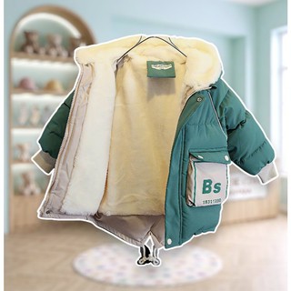 Áo Khoác Phao KOREA K3 Trẻ Em Lông Cừu Siêu Nhẹ Giữ Ấm Có Mũ Chống Gió Cho Bé Trai Bé Gái 6-40Kg
