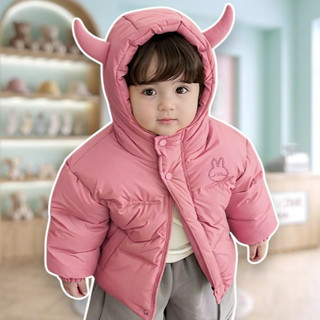 Áo Khoác Phao KOREA K3 Trẻ Em Lông Cừu Siêu Nhẹ Giữ Ấm Có Mũ Chống Gió Cho Bé Trai Bé Gái 6-40Kg