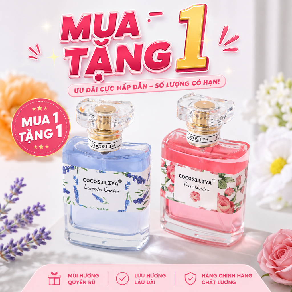 [MUA 1 TẶNG 1] Nước Hoa COCOSILIYA kiểu mới dùng cho đi tiệc , du lịch ,pinic thơm dịu nhẹ Chai 50ML
