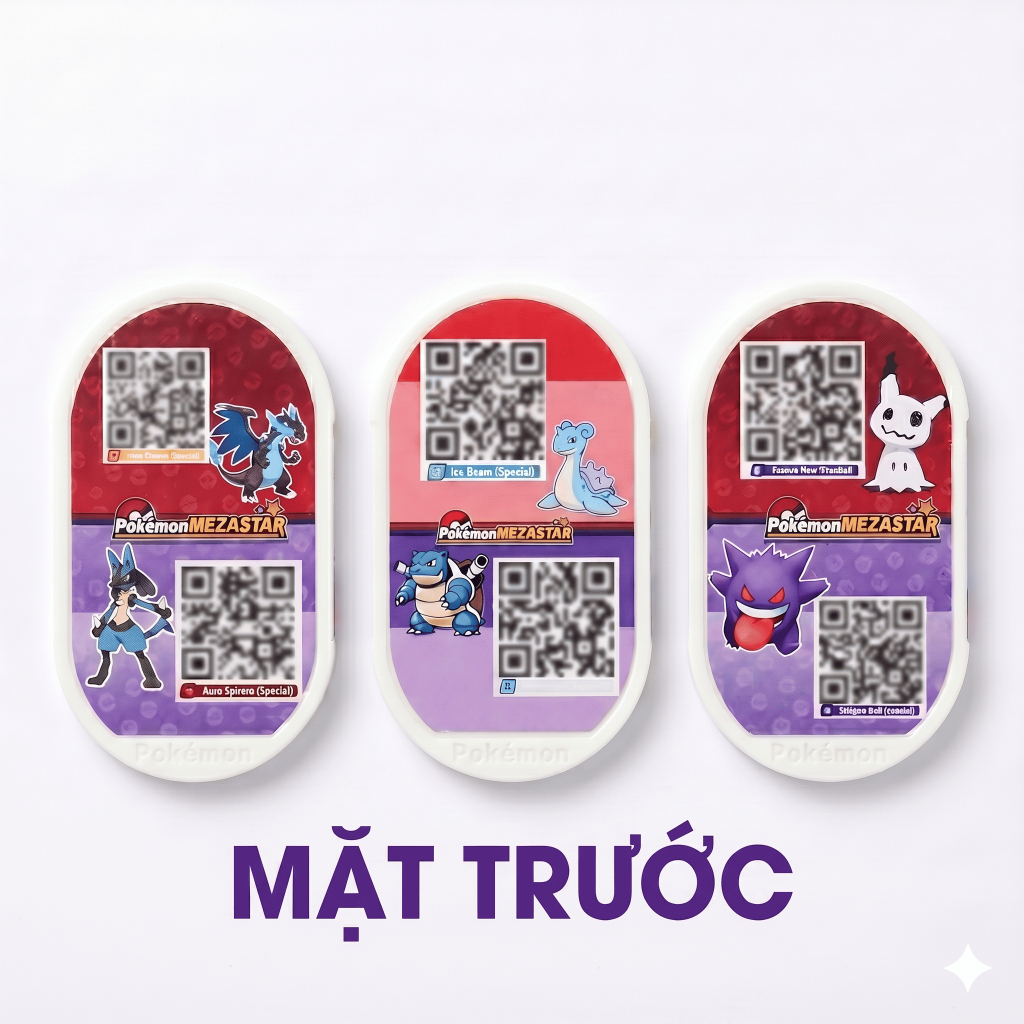 Bộ 3 Thẻ Supports Mezastar 100% Dynamax 2 Mặt Hỗ Trợ Chiến Đấu Tặng Kèm Bọc Thẻ Cao Cấp