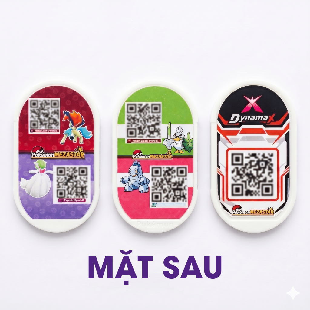 Bộ 3 Thẻ Supports Mezastar 100% Dynamax 2 Mặt Hỗ Trợ Chiến Đấu Tặng Kèm Bọc Thẻ Cao Cấp