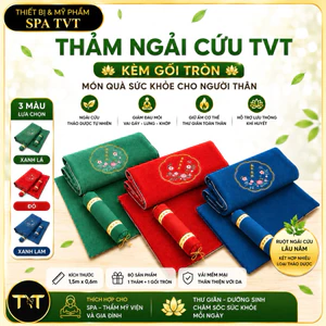 THẢM NGẢI CỨU DƯỠNG SINH KÈM GỐI 1M5X60CM, THẢM LÀM ẤM CƠ THỂ CHO GIA ĐÌNH