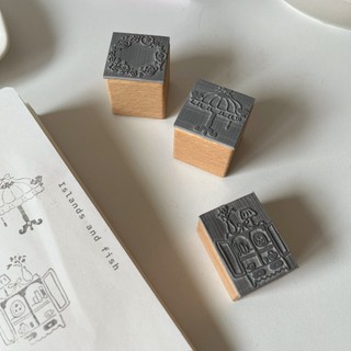 Dấu gỗ rubber stamp Little Quirk vintage style