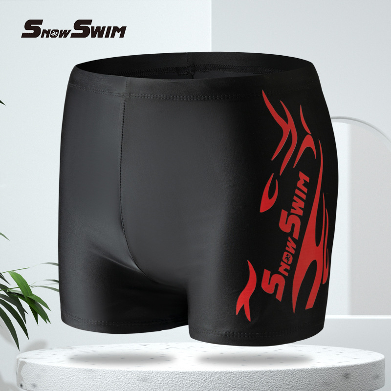 Quần Bơi Đùi Nam Boxer Snow Swim Cao Cấp | Co Giãn 4 Chiều Nhanh Khô Thoáng Khí | Size Từ 40-85kg