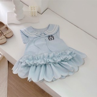 Quần áo trẻ em, Set thuỷ thủ xanh bé gái 9-26kg S2147 Tiểu Yến KID