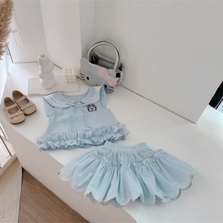 Quần áo trẻ em, Set thuỷ thủ xanh bé gái 9-26kg S2147 Tiểu Yến KID